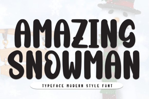 Amazing Snowman: A Handwritten Font That Brings Warmth to Editorial Design