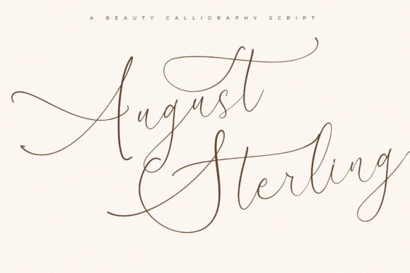 August Sterling: A Luxury Script Font for Modern Brand Campaigns