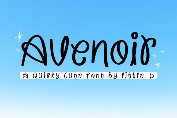 Avenoir: A Playful Script Font for Modern Editorial Design