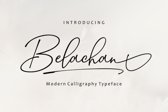 Belachan: A Dazzling Script Font for Modern Branding Projects