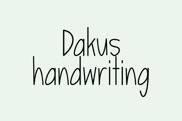 Dakus: A Whimsical Handwritten Font That Brings Personality to Brand Design