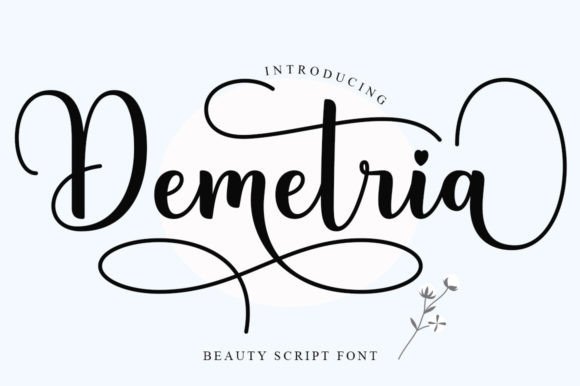 Demetria: A Delicate Script Font That Elevates Handmade Designs