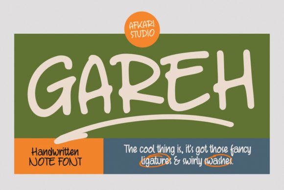 Gareh: A Handwritten Marker Font That Brings Personality to Branding