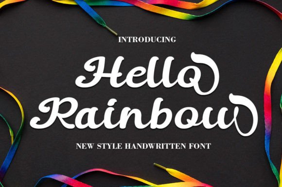 Hello Rainbow: A Stylish Handwritten Font for Business Branding