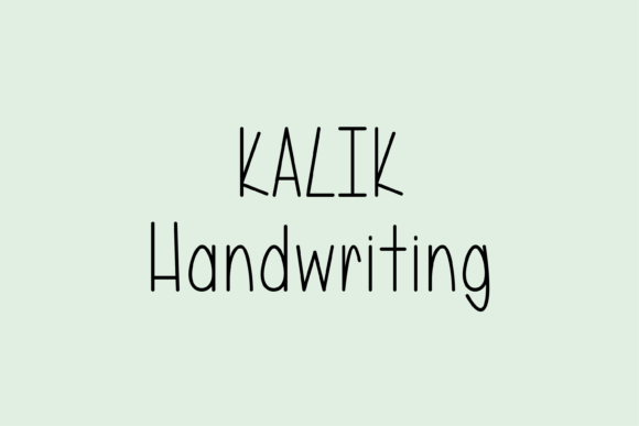 Kalik: A Handwritten Font That Elevates Small Business Branding