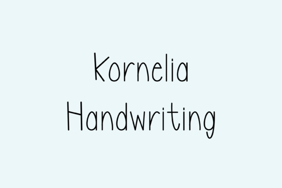 Kornelia: A Whimsical Handwritten Font for Crafters and Makers