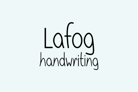 Lafog: A Whimsical Handwritten Font for Modern Editorial Design