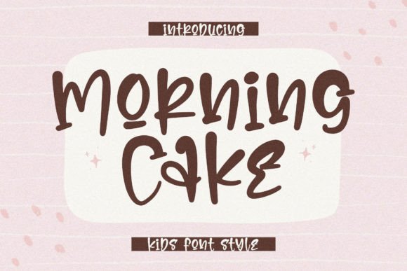 Morning Cake: A Playful Kids Font for Creative Branding Projects