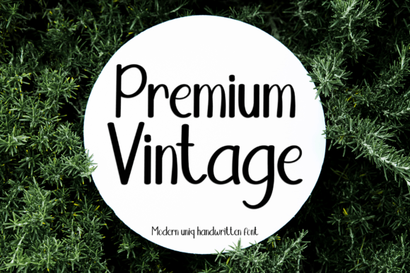 Premium Vintage: A Playful Handwritten Font for Crafters and Makers