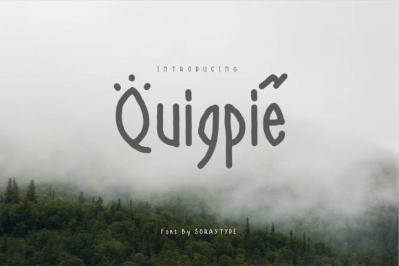 Quigpie: A Playful Marker Font for Handmade Labels, Invitations & Craft Designs