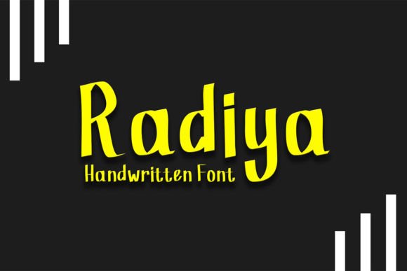 Radiya: A Handwritten Script Font That Brings Handmade Designs to Life