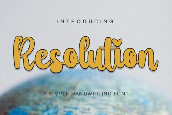 Resolution: A Bold Script Font That Elevates Your Business Branding