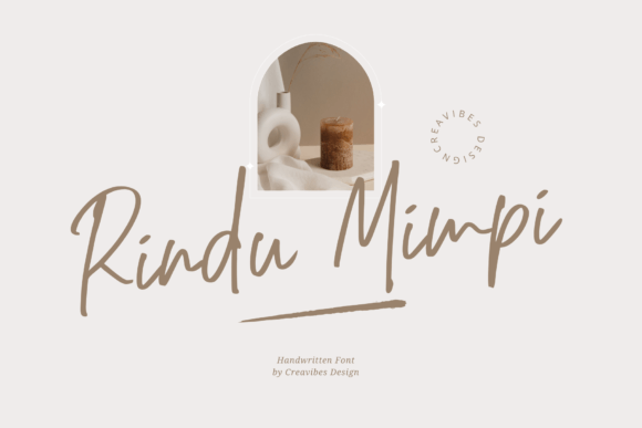 Rindu Mimpi Font: Elevate Your Brand with Elegant Script Typography