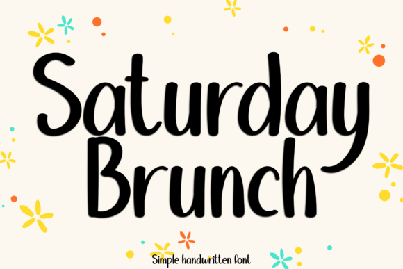 Saturday Brunch: A Sweet Handwritten Font for Makers and Sellers