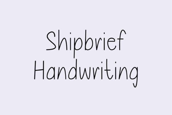 Shipbrief: A Whimsical Handwritten Font for Modern Editorial Design