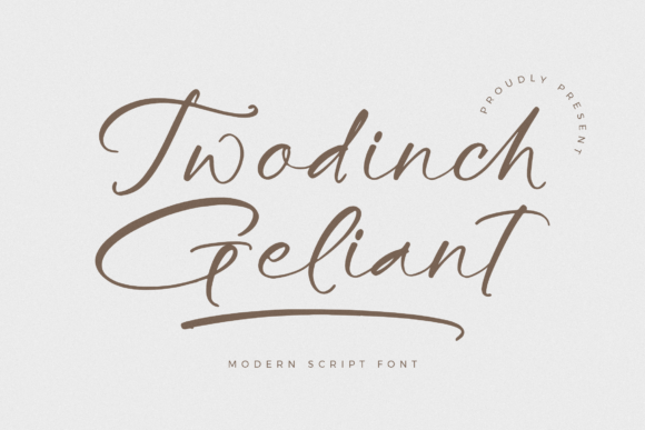 Twodinch Geliant: A Modern Script Font for Editorial Elegance
