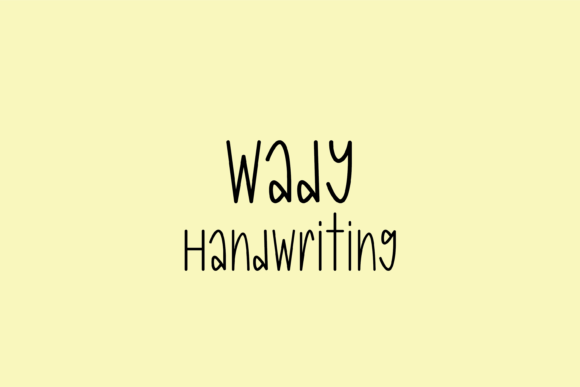 Wady: A Whimsical Handwritten Font That Brings Personality to Crafted Goods