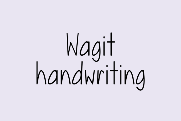 Wagit: A Whimsical Handwritten Font for Web Designers and Digital Creators