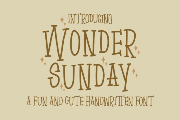 Wonder Sunday: A Playful Handwritten Font for Crafty Makers and Creative Sellers